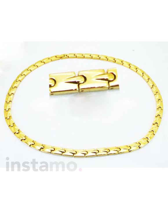 Pánský ocelový řetízek s krystalem-322180-20