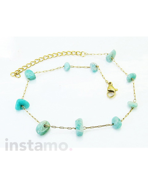 Dámský ocelový náramek s přívěskami na nohu-321904-20