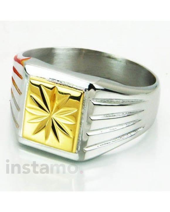 Pánsky oceľový prsteň