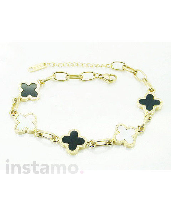 Pozlacený ocelový náramek-307220-20