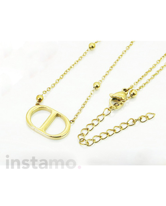 Dámský ocelový náhrdelník s přívěskem-321776-20