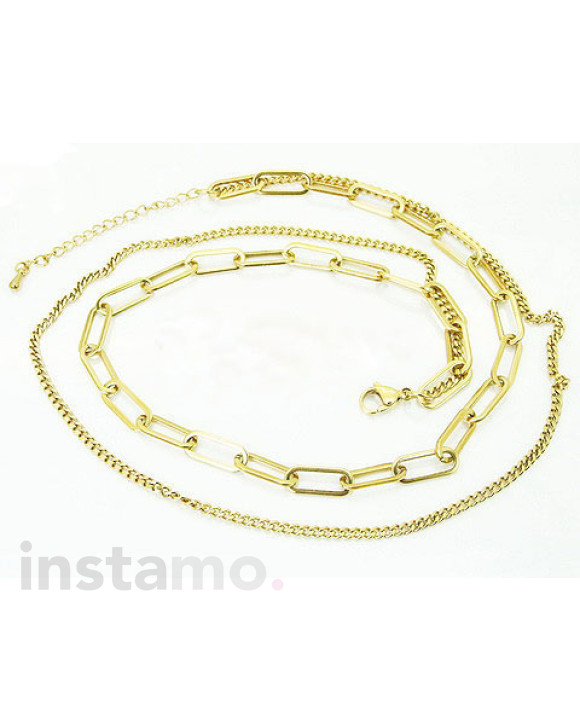 Ocelový náhrdelník dvojitý-321801-20