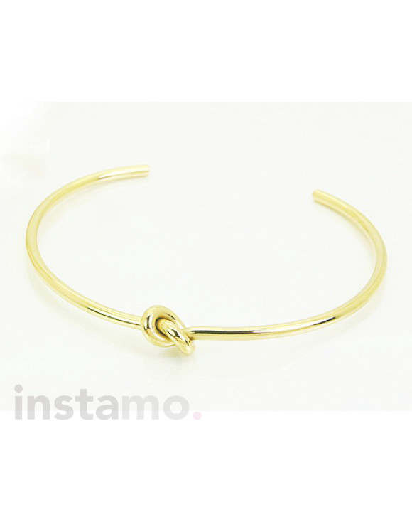 Dámský ocelový náramek pozlacený uzel-321949-20