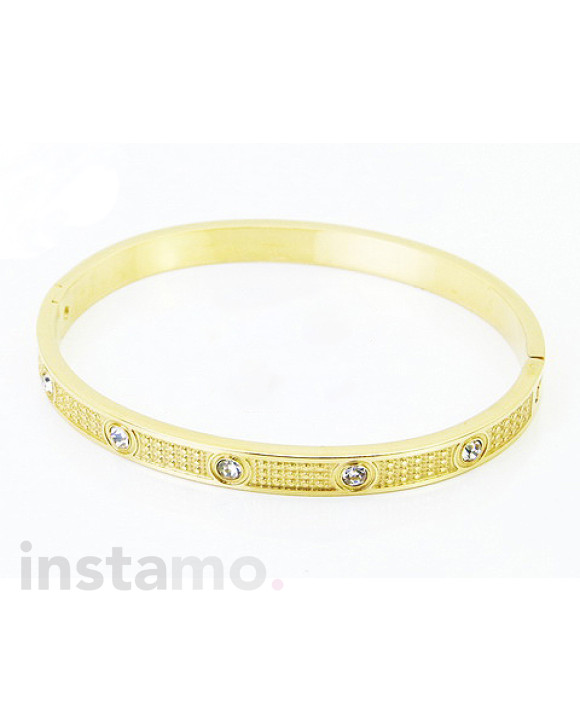 Dámský ocelový náramek pozlacený-321837-20