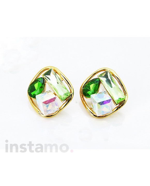 Ocelové náušnice s krystalem-322291-20