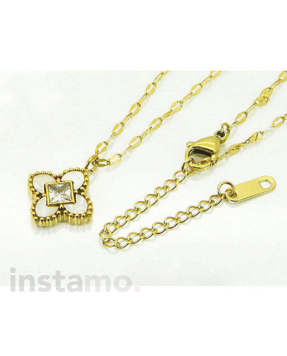 Dámský ocelový náhrdelník s přívěskem-291076-20