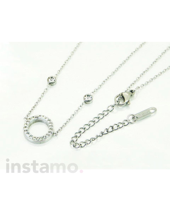 Ocelový náhrdelník s přívěskem-321794-20