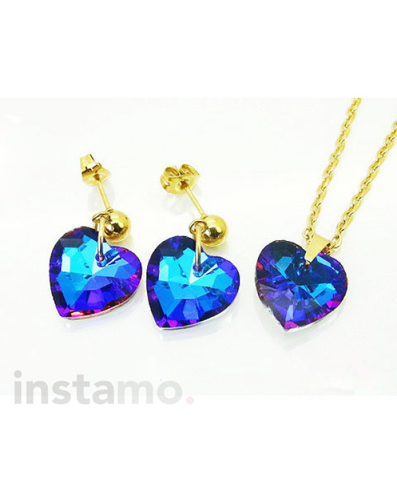 Dámská ocelová souprava pozlacená-286925-20