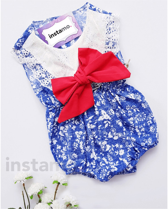 Modré body s červenou mašlí-249355-20