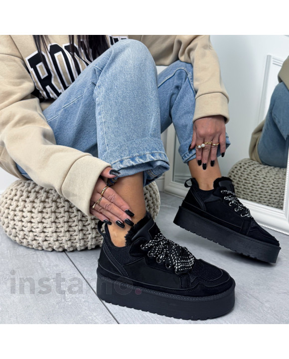 Černé zateplené tenisky-323712-20