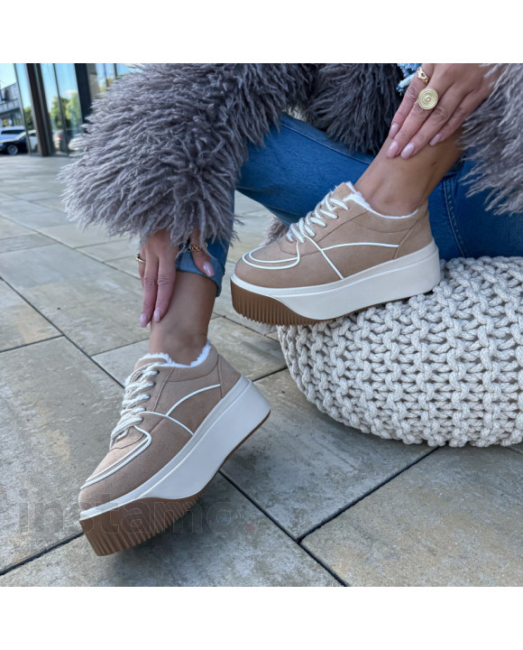 Hnědé zateplené tenisky-323067-20