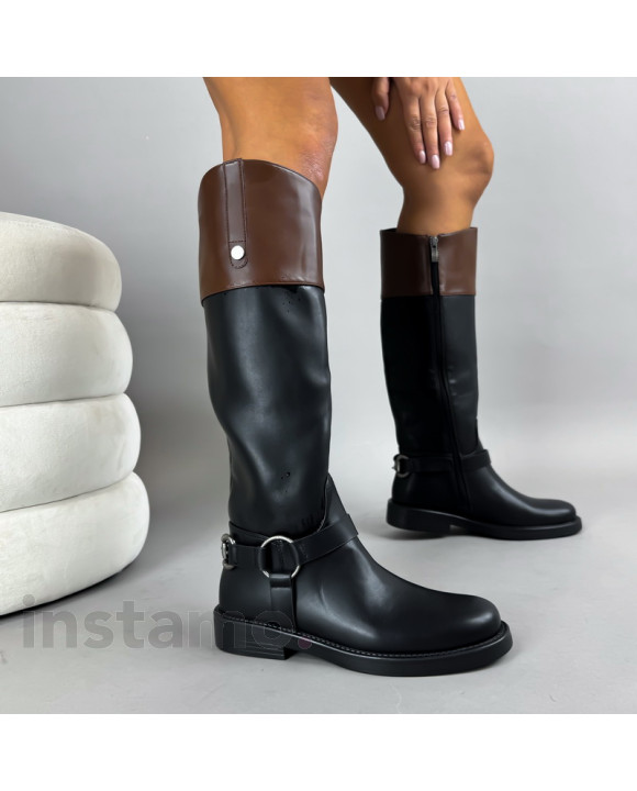 Černé vysoké kozačky-322691-20