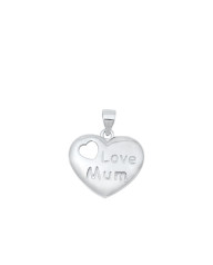 Stříbrný přívěsek Love mum