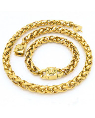 Pánská pozlacená ocelová souprava hrubá