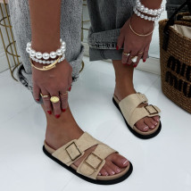 Béžové semišové pantofle-326788-03