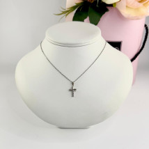 Ocelový náhrdelník s křížkem-321786-09