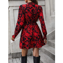 Černé šaty s květinovým potiskem-308482-03