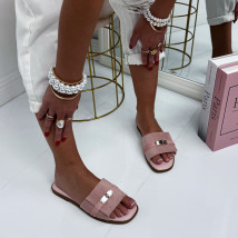 Růžové pantofle se sponou-326879-03
