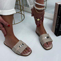 Béžové pantofle se sponou-326865-03