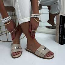 Béžové pantofle se sponou-326865-03