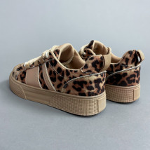 Hnědé tenisky s leopardím vzorem-315503-08