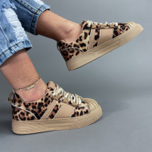 Hnědé tenisky s leopardím vzorem-315503-08