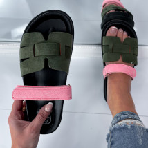 Zeleno-růžové pantofle-300725-04