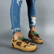Hnědé tenisky s leopardím vzorem-314358-06