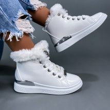 Bílé tenisky s kožešinkou-274479-04