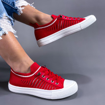 Červené plátěné tenisky-242024-014