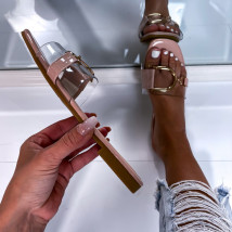 Starorůžové průhledné pantofle-267559-032