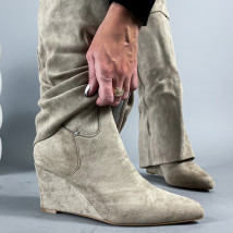 Světle hnědé vysoké kozačky-309677-04