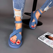 Modré džínové sandále-288237-09