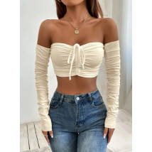 BÉŽOVÝ CROP TOP-316991-02