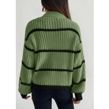 Zelený pletený svetr-295831-01