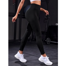 ČERNÉ PUSH-UP LEGÍNY S VYSOKÝM PÁSEM-280954-022