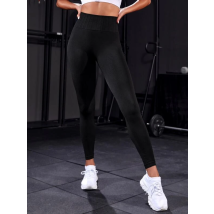 ČERNÉ PUSH-UP LEGÍNY S VYSOKÝM PÁSEM-280954-022