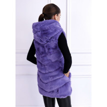 Tmavě fialová vesta s kapucí-257040-04