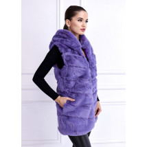 Tmavě fialová vesta s kapucí-257040-04