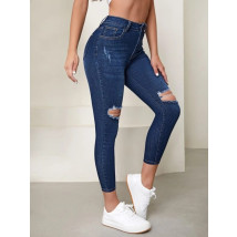 Modré džíny s vysokým pásem-283821-015