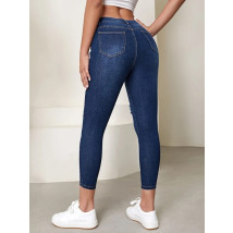 Modré džíny s vysokým pásem-283821-015