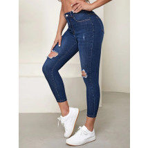 Modré džíny s vysokým pásem-283821-015