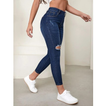 Modré džíny s vysokým pásem-283821-015