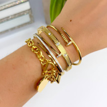 Dámský ocelový náramek-322014-027