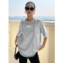 Šedé oversize tričko-304680-09