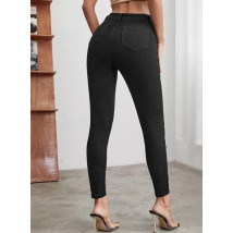 Černé elastické džíny-301091-01