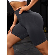 Tmavě šedé push-up kraťasy-317684-01