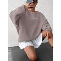 Tmavě pudrová oversize mikina-310933-02