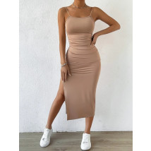 Hnědé dlouhé šaty-284314-05