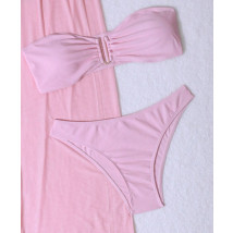 Růžový trojdílný plavkový set-318114-01